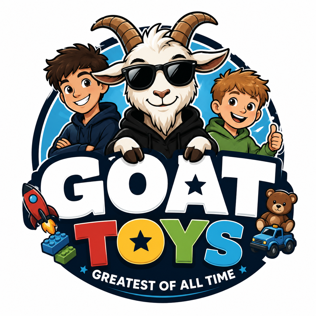 GOAT Toys mascot logo